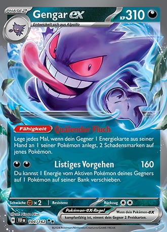 Gengar ex (TEF 104) – Deutsch – Near Mint (NM)