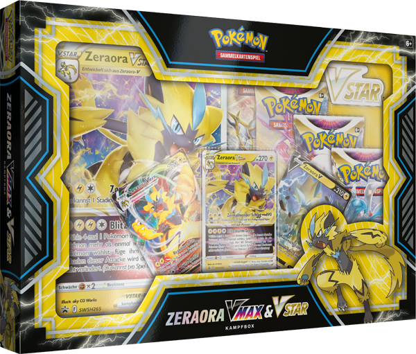 Pokémon Zeraora VMAX & VSTAR Kampfbox (Deutsch)