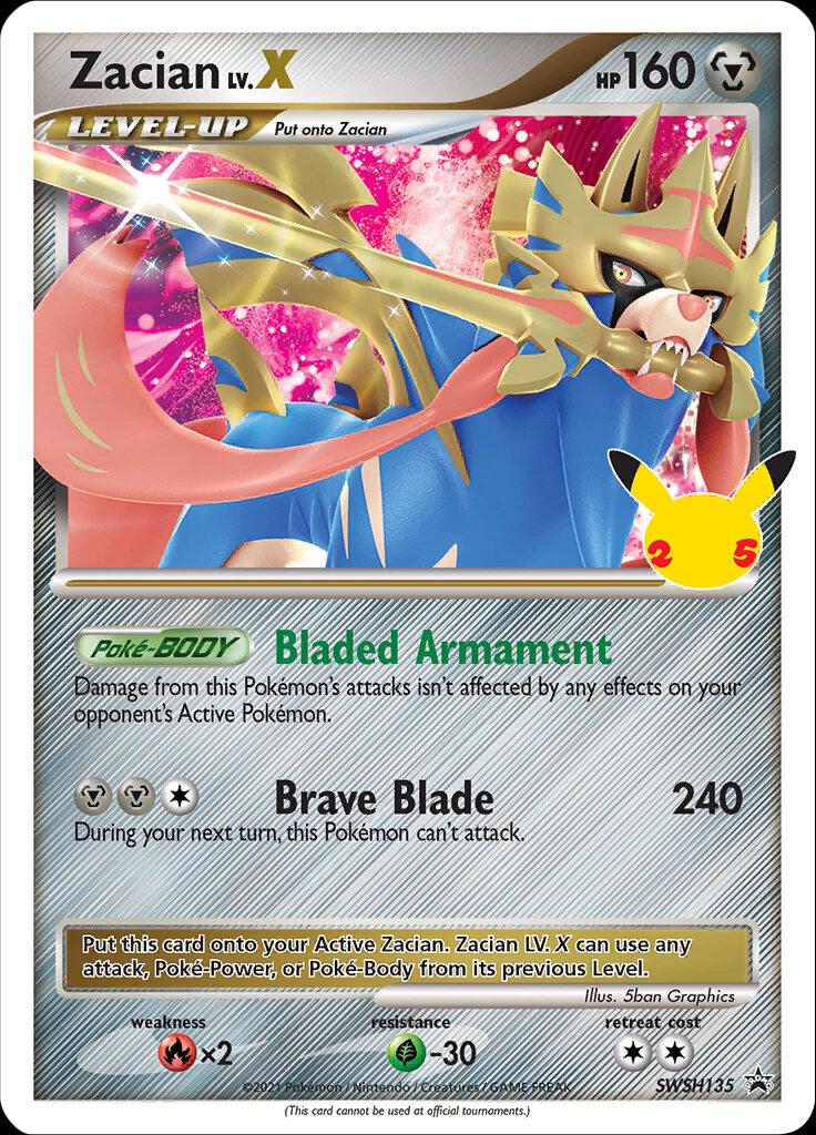 Zacian LV.X (SWSH 135) – Englisch – Near Mint (NM)