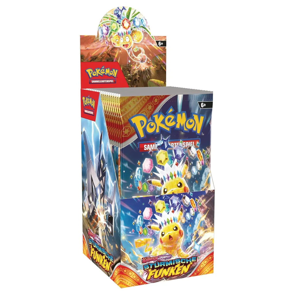 Pokémon Stürmische Funken Display (18 Booster) – Deutsch