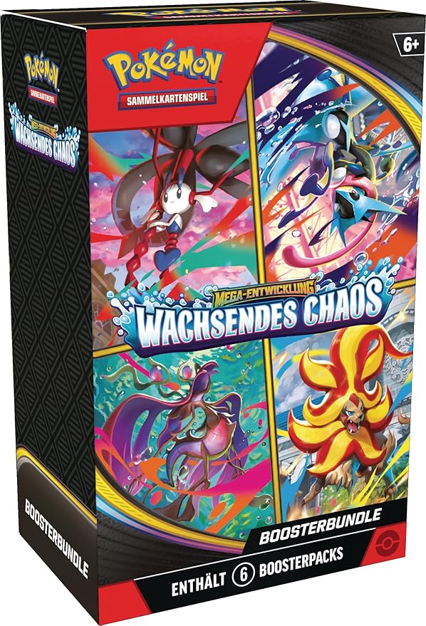 Pokémon Mega-Entwicklung – Wachsendes Chaos Boosterbundle (Deutsch)