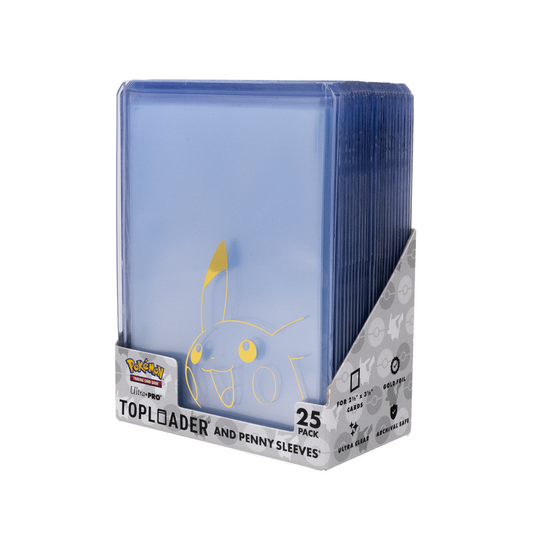 Ultra PRO Pikachu Toploader & Penny Sleeves Combo Pack (25er) – Pokémon TCG